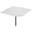 Schäfer Shop Select Systemwinkelplatte, CAD, Fuß, B 1000 x T 1000 mm, lichtgrau/anthrazit