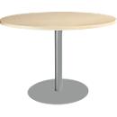 Schäfer Shop Select Table avec pied à disque, ø 1200 x H 617-817 mm, érable 