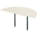 Schäfer Shop Select Table d'extension ERGOSTYLE, 1/2 cercle, décor érable/anthracite