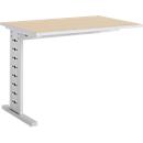 Schäfer Shop Select Table d'extension Moxxo IQ, rectangulaire, pieds en C, l. 1000 x P 600 x H 735 mm, coloris érable
