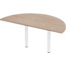 Schäfer Shop Select Table d'extension PLANOVA ERGOSTYLE, 1/2 cercle, décor chêne/blanc