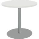 Schäfer Shop Select Tisch mit Tellerfuß, ø 800 x H 717 mm, weiß