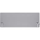 Schäfer Shop Select Tischtrennwand, Materialstärke 30 mm, B 2000 x H 600 mm, 100 % Post-Consumer-Recyclingpolyester, hellgrau