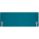 Schäfer Shop Select Tischtrennwand, Materialstärke 30 mm, B 2000 x H 600 mm, 100 % Post-Consumer-Recyclingpolyester, petrol