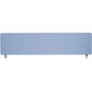 Schäfer Shop Select Tischtrennwand, Materialstärke 30 mm, B 800 x H 387 mm, 100 % Post-Consumer-Recyclingpolyester, blaugrau