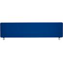 Schäfer Shop Select Tischtrennwand, Materialstärke 30 mm, B 800 x H 387 mm, 100 % Post-Consumer-Recyclingpolyester, dunkelblau