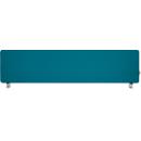 Schäfer Shop Select Tischtrennwand, Materialstärke 30 mm, B 800 x H 387 mm, 100 % Post-Consumer-Recyclingpolyester, petrol