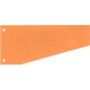 Schäfer Shop Select trapezoid divider strips, cardboard, 100 pieces, orange