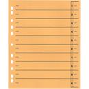 Schäfer Shop Select Trennblätter, mit Taben, DIN A4- Format, Linienaufdruck, Universallochung, 100 Stück, gelb