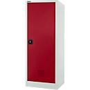 Schäfer Shop Select Umweltschrank, B 1200 x T 500 x H 1585 mm, 3 WHG-Wannen à 14 Liter, lichtgrau/rubinrot