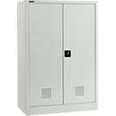 Schäfer Shop Select Umweltschrank, B 950 x T 500 x H 1585 mm, 2 Wannen à 18 Liter + WHG‑Wanne 11 Liter, lichtgrau