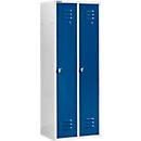 Schäfer Shop Select Vestiaire, avec 2 compartiments, serrure à came batteuse, porte bleu gentiane