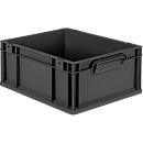 Schäfer Shop, série Pure Eurobox Economy, poignées fermées, plastique recyclé, L 400 x P 300 x H 170 mm, 16 l, anthracite