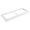 Schäfer Shop Socle Genius en acier TETRIS WOOD, pour étagères/armoires L 800 mm, blanc