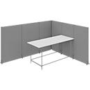 Schallschutz Stellwand System Otto Kind Meeting Point, 6 x 1-seitige Akustikwände & 1 Tisch mit B 2500 mm, Gesamtmaße B 3630 x T 3130 x H 2000 mm