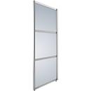 Scheidingswand hoog rechtstaand, decor zilver