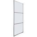 Scheidingswand hoog rechtstaand, ESG helder glas