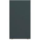 Scheidingswand Paperflow - met geluidsisolerend schuimvlies - B 940 x D 390 x H 1740 mm - zwaar ontvlambaar conf. DIN 4102 - antraciet