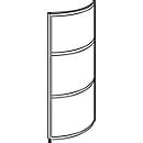 scheidingswand, rond hoog, 3- delig
