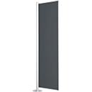 Scheidingswand, Silent Line Plus, 800 x 2000 mm, donkergrijs