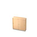 Schiebetürenschrank, 3 OH, B 1200 x T 400 mm, Ahorn-Dekor