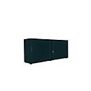 Schiebetürenschrank, Akustikfront, B 1600 mm, 2 OH, graphit