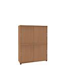 Schiebetürenschrank, B 1200 mm, 4 OH, Ahorn-Dekor