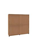 Schiebetürenschrank, B 1600 mm, 4 OH, Ahorn-Dekor