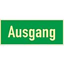 Schild Ausgang, HLF, Folie, selbstklebend