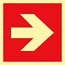 Schild Richtungspfeil, Folie