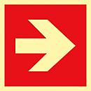 Schild Richtungspfeil, Kunststoff