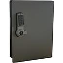 Schlüsselschrank mit Elektronikschloss, 91 Haken, silber hammerschlag