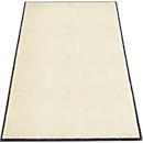 Schmutzfangmatte miltex Eazycare Style, eckig, antistatisch, UV-beständig, waschbar, High-Twist-Nylon & Niltrilgummi, 1200 x 2000 mm, perlweiss