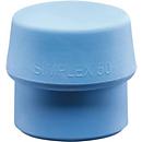 Schonhammerkopf SIMPLEX Kopf-Ø 40mm TPE-soft blau weich HALDER