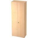 Schrank TOPAS LINE, Akten/Garderobenschrank, 6 Ordnerhöhen, B 800 mm, Ahorn-Dekor