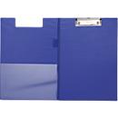 Schreibmappe Maul MAULpoly, A4, Innentasche, Stifteschlaufe, Klemmweite 8 mm, aufhängbar, L 320 x B 228 x H 13 mm, Karton/Polypropylen, blau