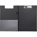 Schreibmappe Maul MAULpoly, A4, Innentasche, Stifteschlaufe, Klemmweite 8 mm, aufhängbar, L 320 x B 228 x H 13 mm, Karton/Polypropylen, recycelbar, schwarz
