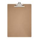 Schreibplatte MAULclassic, DIN A3 Hochformat, Nostalgieklemmer, Hartfaserholz, braun