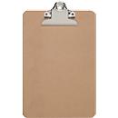 Schreibplatte MAULclassic, DIN A5 Hochformat, Nostalgieklemmer, Hartfaserholz, braun