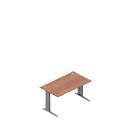 Schreibtisch ARLON-OFFICE, B 1400 x T 800 x H 730 mm, Nuss-Caneletto