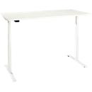 Schreibtisch, elektrisch höhenverstellbar, T-Fuß, B 1600 x T 800 x H 620-1270 mm, weiß + Memoryschalter