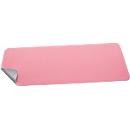 Schreibtischunterlage Sigel, beidseitig nutzbar, einrollbar, für alle Maustypen, B 800 x T 2 x H 300 mm, Kunstleder, rosa-silber