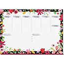 Schreibunterlage Sigel Jolie Flower Love, A3, 30 Blatt mit Motiv, undatierter Wochenplaner in deutscher Sprache, FSC®-Mix Papier, mehrfarbig