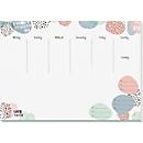 Schreibunterlage Sigel Jolie Rose Inspiration, A3, 30 Blatt mit Motiv, undatierter Wochenplaner in deutscher Sprache, FSC®-Mix Papier, mehrfarbig