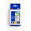 Schriftbandkassette Brother TZe-131, selbstklebend, L 8 m x B 12 mm, farblos/schwarz