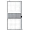 Schuifdeur, voor gaas-scheidingswandsysteem, B 1110 x H 2110 mm, lichtzilver