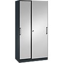 Schuifdeurkast ASISTO C 3000, 5 ordnerhoogten, afsluitbaar, breedte 1000 mm,