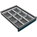 Schuifladeonderverdeling, 9 vakken, 60-120 mm