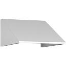 Schuin dak uitbouw voor C+P lockerkast Resisto, helling 26°, B 396 x D 540 x H 230 mm, staal, verkeerswit RAL 9016