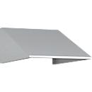 Schuin dak uitbouw voor C+P lockerkast Resisto, helling 26°, B 396 x D 640 x H 230 mm, staal, lichtgrijs RAL 7035